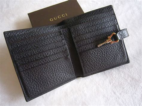 gucci black leather wallet price|black gucci wallet women.